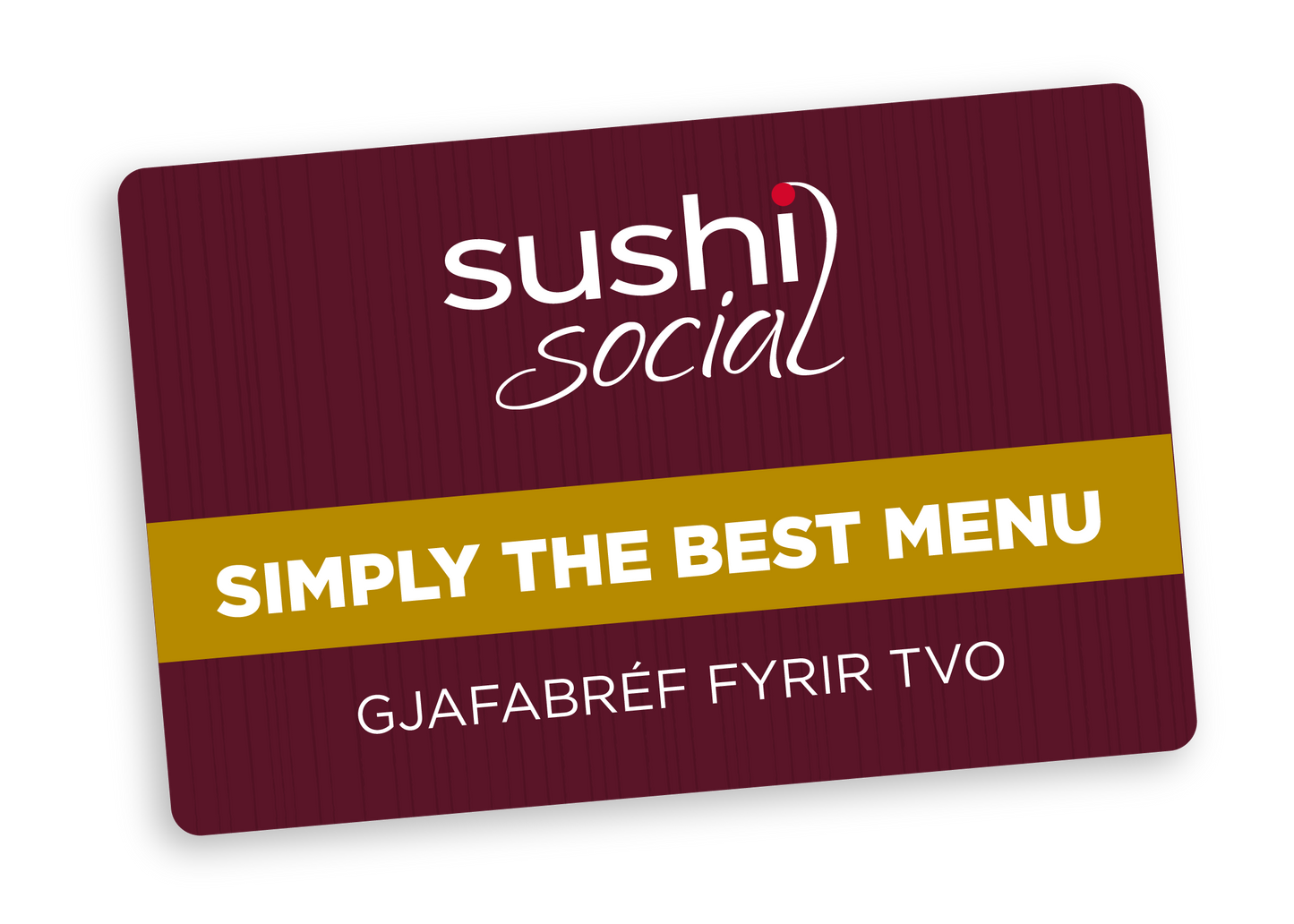 Simply the best menu fyrir 2 á Sushi Social