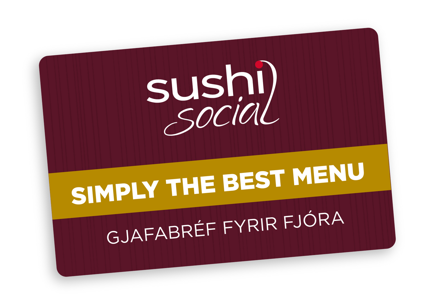 Simply the best menu fyrir 4 á Sushi Social