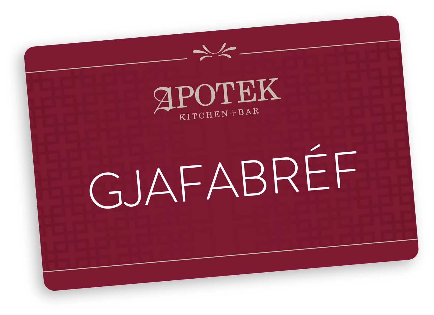Apotek - Gjafabréf 15.000kr