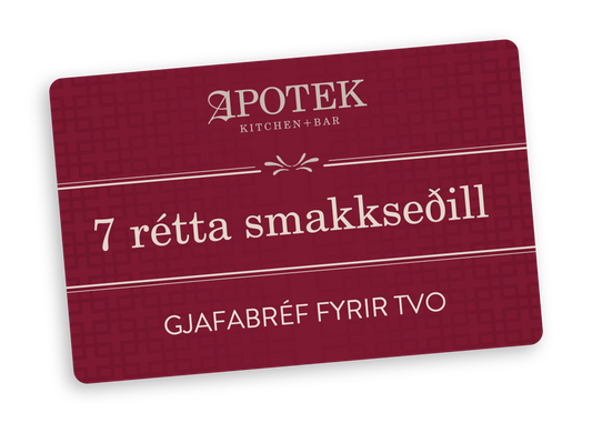 7 rétta smakkseðill fyrir 2 á Apotekið