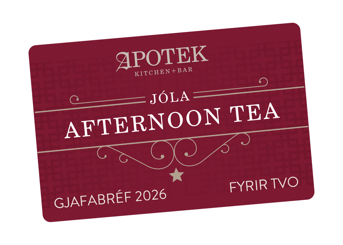 Jóla Afternoon tea fyrir 2 á Apotekið